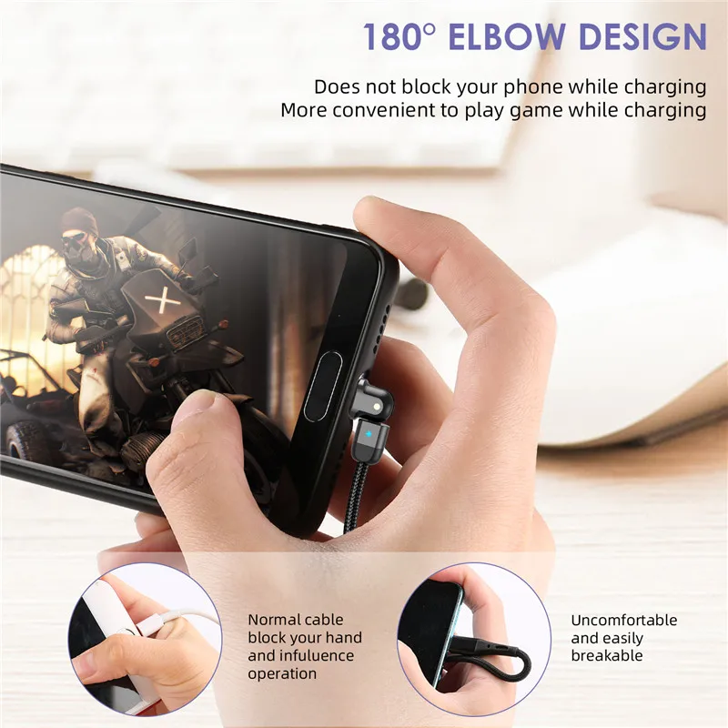 USLION 3A Micro USB Cable Fast Charging 180 Data for Samsung Xiaomi Huawei Tablet Android Mobile Phone Microusb Charge | Мобильные