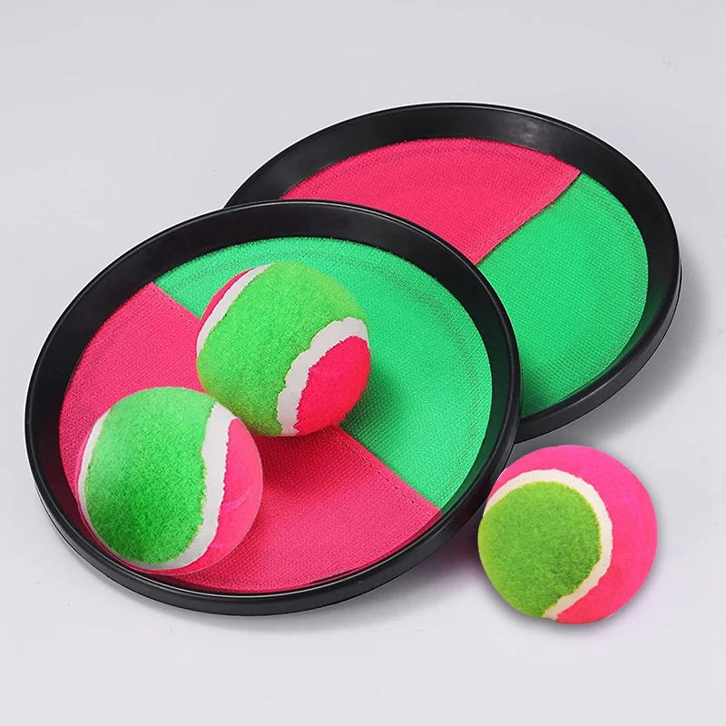 

1Set Sucker Sticky Ball Toy Sports Toss and Catch Ball Game Set for Child Interactive Outdoor Toys