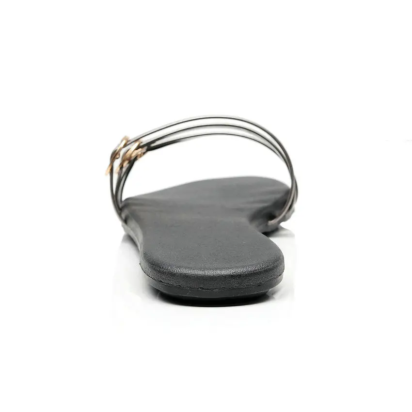 Женские шлепанцы ESVEVA с закругленным носком на низком каблуке из искусственной