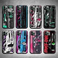 tokyo jdm drift sports car phone case for iphone 13 12 11 pro max mini xs max 8 7 6 6s plus x 5s se 2020 xr cover