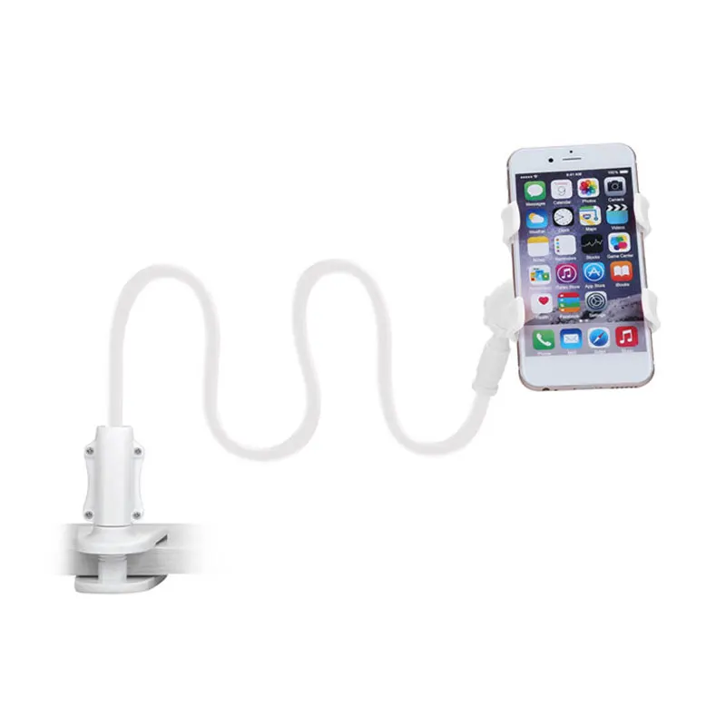 Portable Cell Phone Clip Holder Gooseneck Clamp Lazy Mount Flexible Bracket Mobile Stand | Мобильные телефоны и