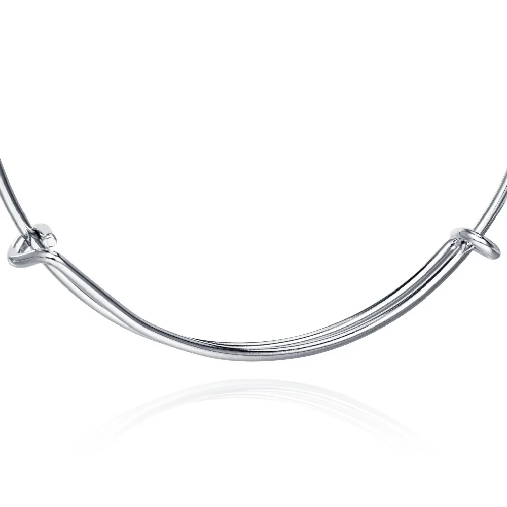 Модные регулируемые браслеты с подвесками из проволоки нержавеющей стали для