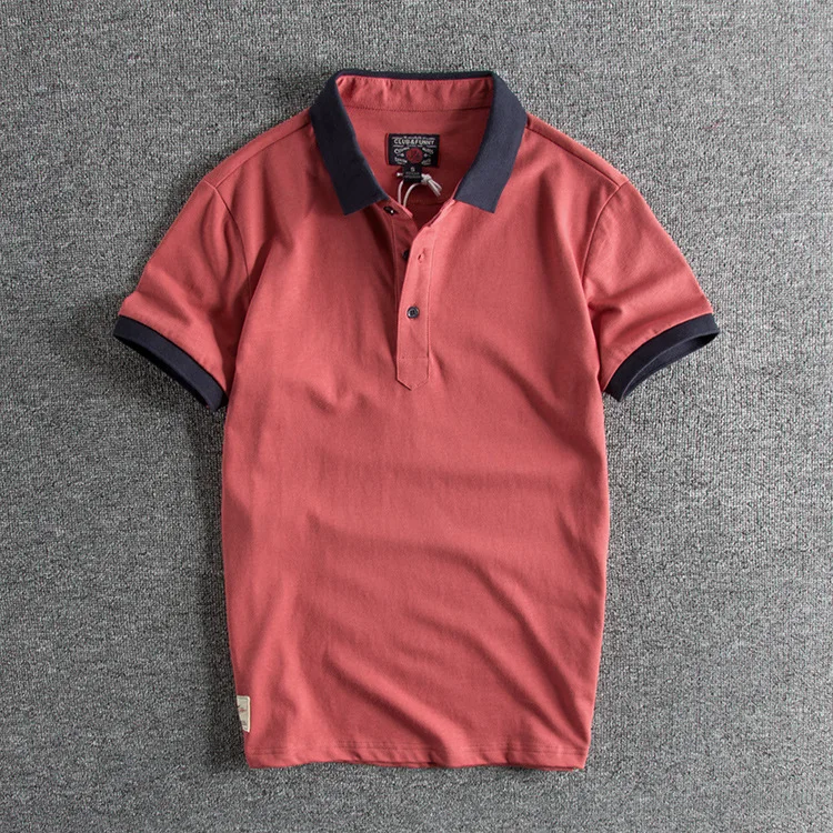 Мужская деловая рубашка поло в британском стиле | одежда