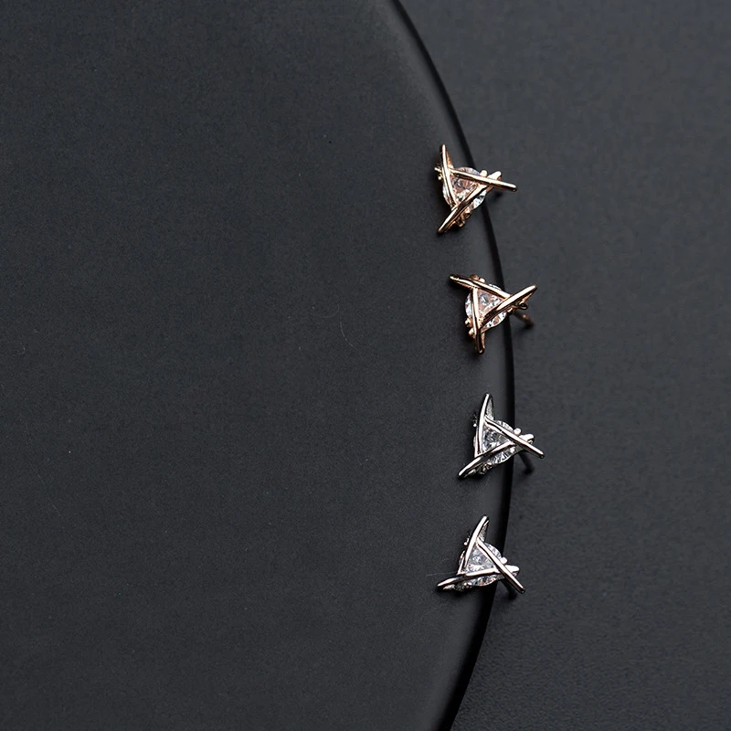 

La Monada Triangle Earings Studs 925 Sterling Silver Women Fine Jewelry Beautiful Stud Earrings For Women Silver 925 Korean