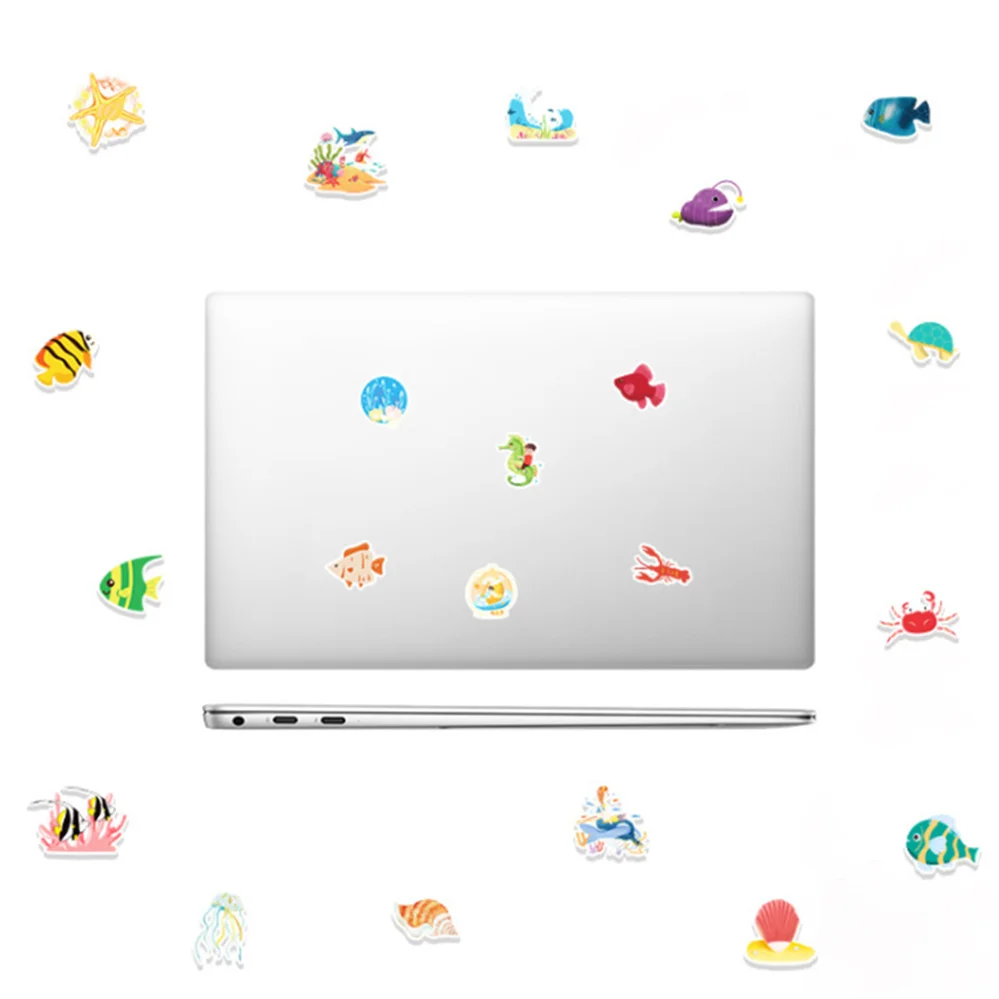 

10/30/50PCS Marine Life Sticker Cartoon Hand Account Graffiti Sticker Suitcase Waterproof Guitar Decoration Toy Wholesale