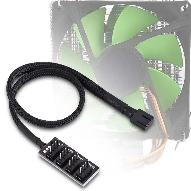 4-контактный компьютер CPU/Чехол Fan Power Multi разветвитель Соединительный кабель