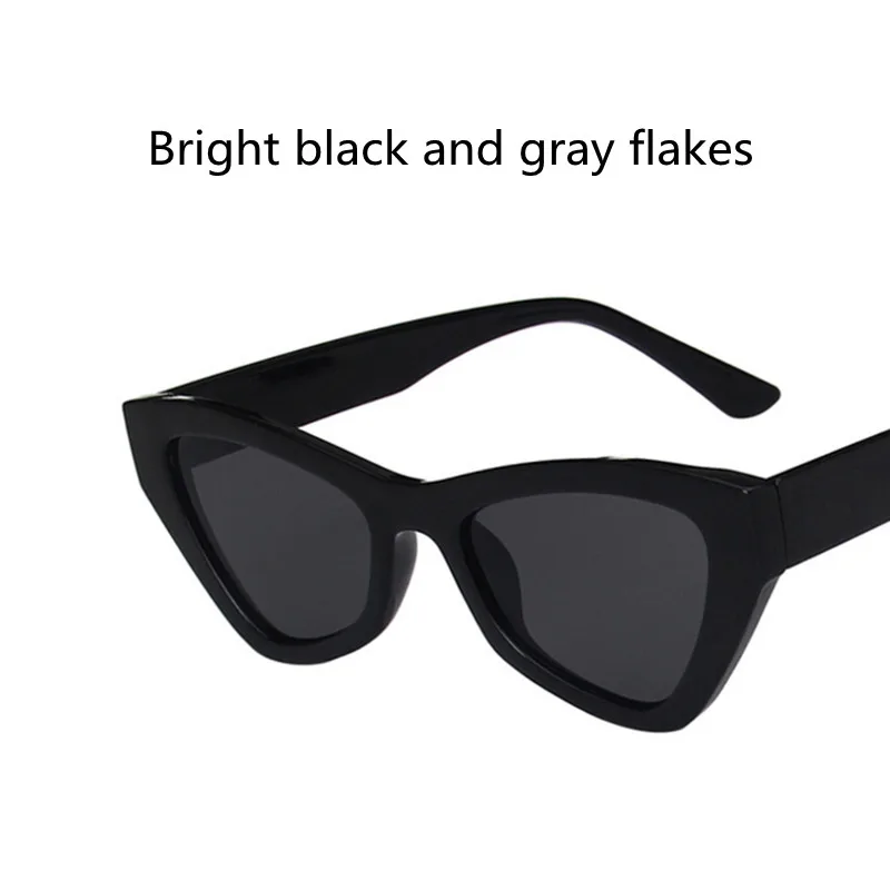 

Retro European and American Style Cat-eye Sunglasses Ins Anti-ultraviolet Sunglasses Hot Girl Cool Bungee Di Concave Shape