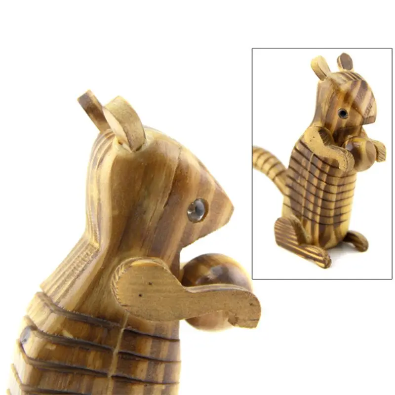 

Cute Wooden Carved Animal Squirrel Model Children Boys Girls Bionic Woodcraft Toy Xmas Gift Decor Y4UD