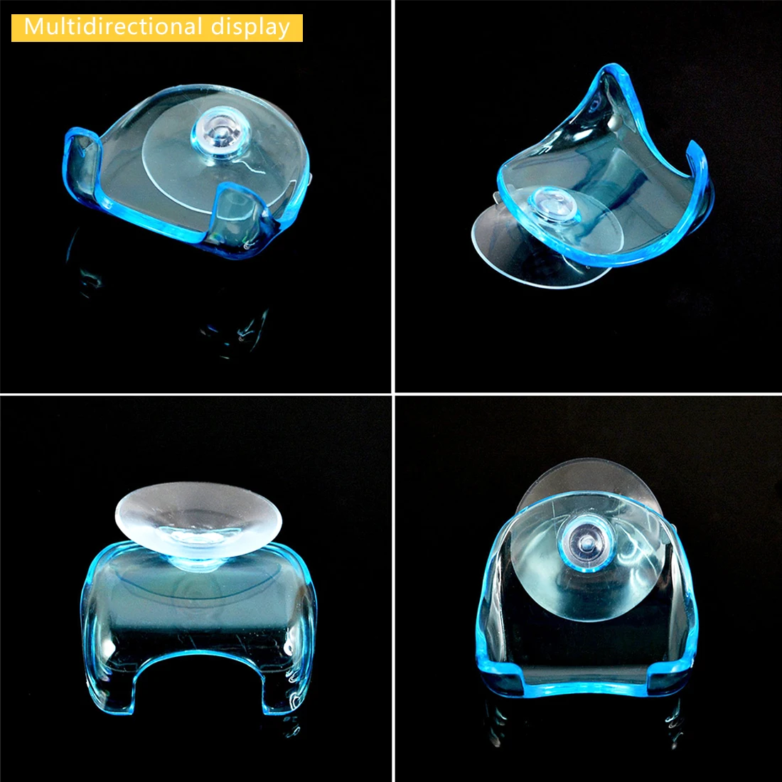 

Bathroom Razor Holder 1Pcs Clear Blue Plastic Super Suction Cup Razor RackSuction Cup Shaver