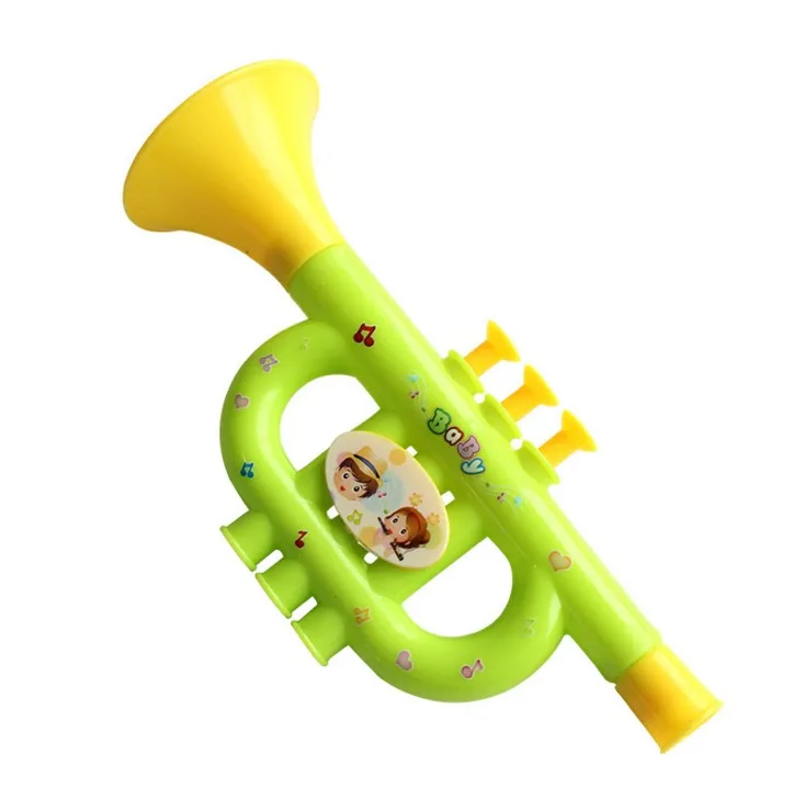 1 Pcs Plastic Trumpet Musical Instruments For Children Baby Kids Musical Toys Trumpet Hooter Baby Toy Party Favors Gift Present