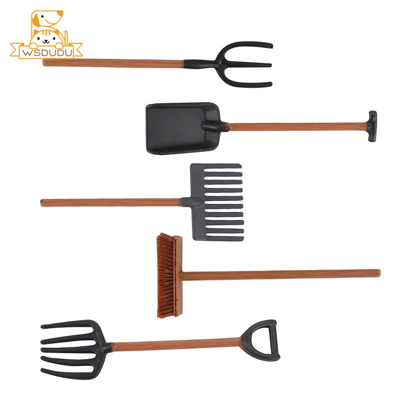 Fork Farm Action Figures Simulation Toys Scene Tools Model Man Flower Plant Accessories Sand Table Game Education Figurines Gift | Игрушки и