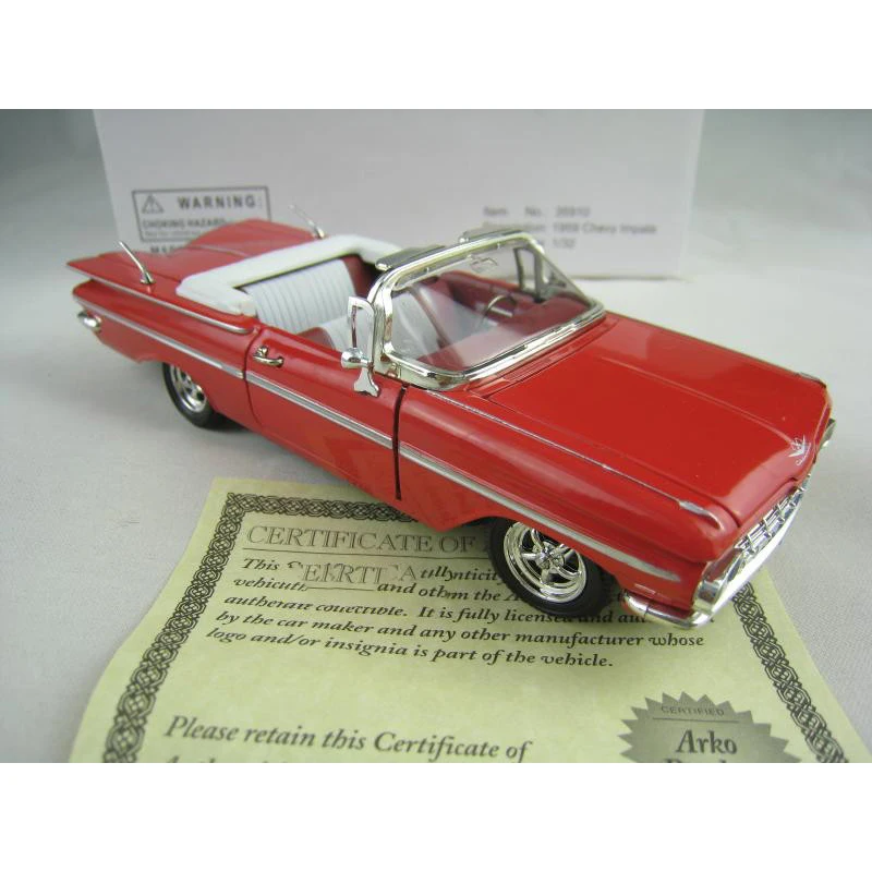 Винтажная модель автомобиля Шелби Bel воздушный Кочевник Impala Galaxy 500 1:32 белого
