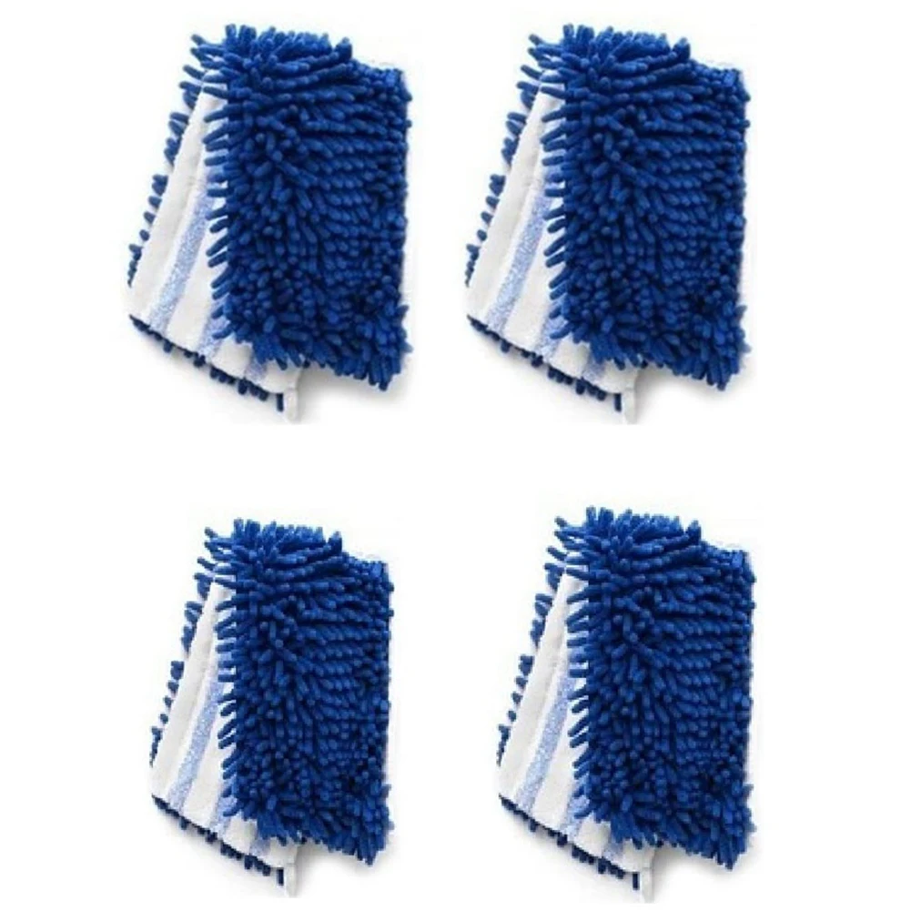 

4 Pack Of Dual Action Microfiber Flip Mop Refill For Dust/Microfiber Flat Mop