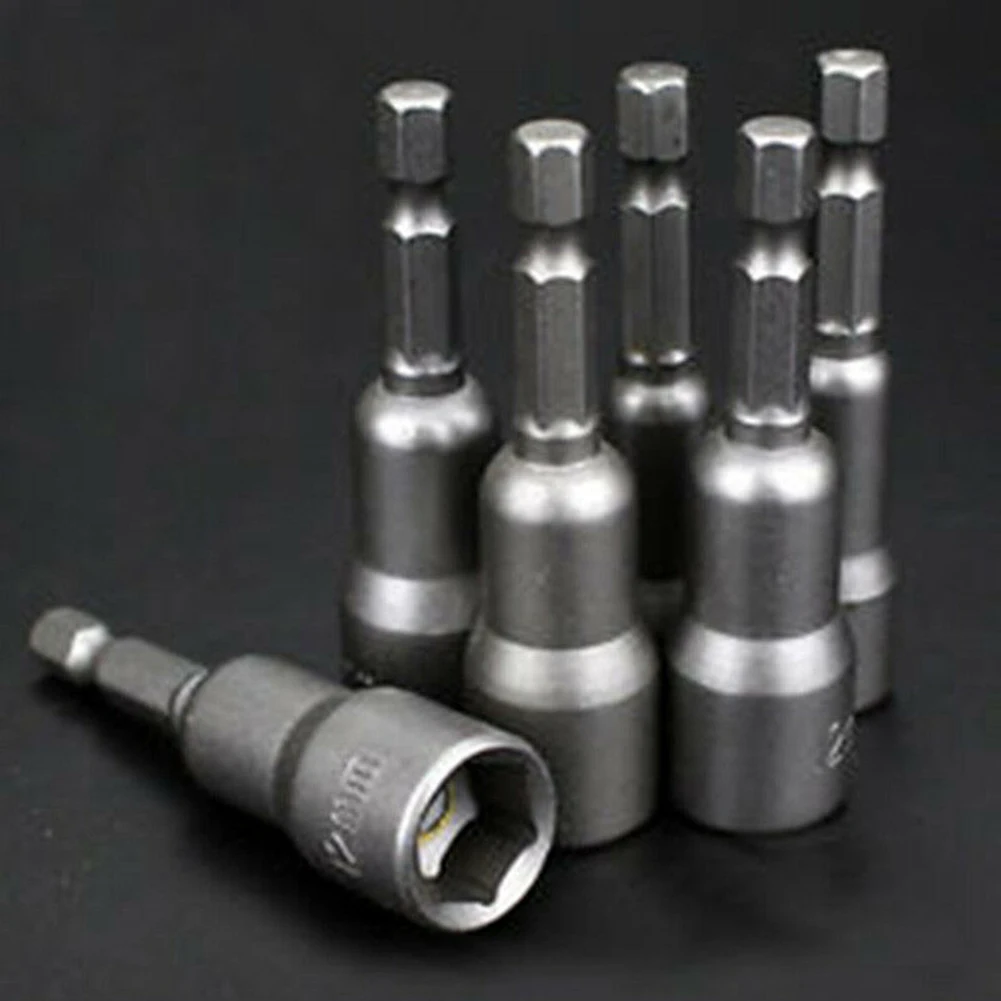 

9 pcs Hex Socket kit 1/4\" Magnetic Socket Nut Hex Shank For power tool