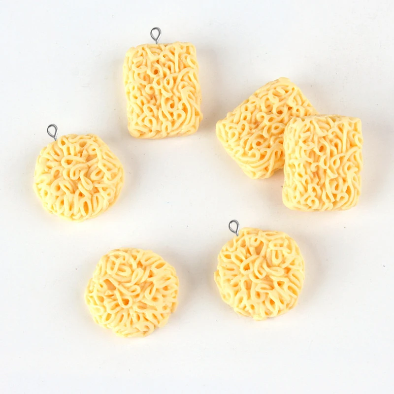 10 шт DIY плоские с оборота полимерные фитинги имитация пищи кабошон лапша быстрого