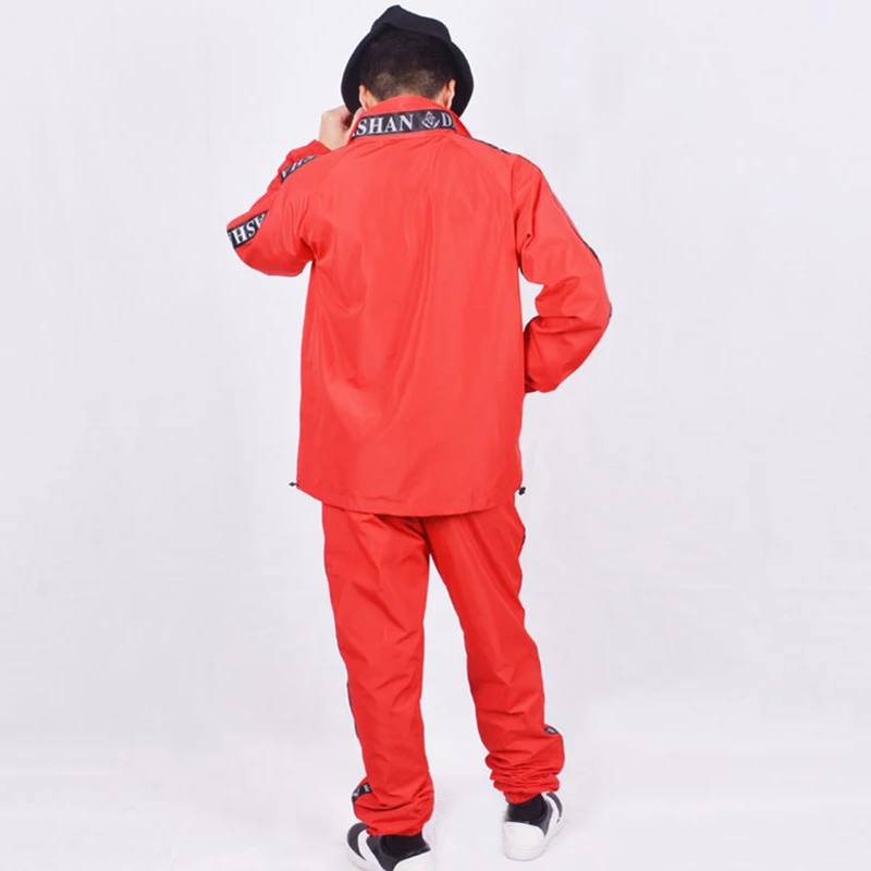 Костюмы в стиле хип-хоп для мужчин и женщин пальто брюки уличного танца одежда