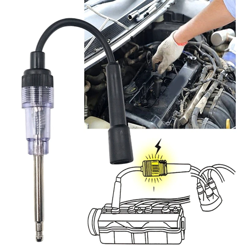 

car Spark Plug Tester Ignition 12V In-Line igniton spark tester wire Spark Test for Toyota and more cars