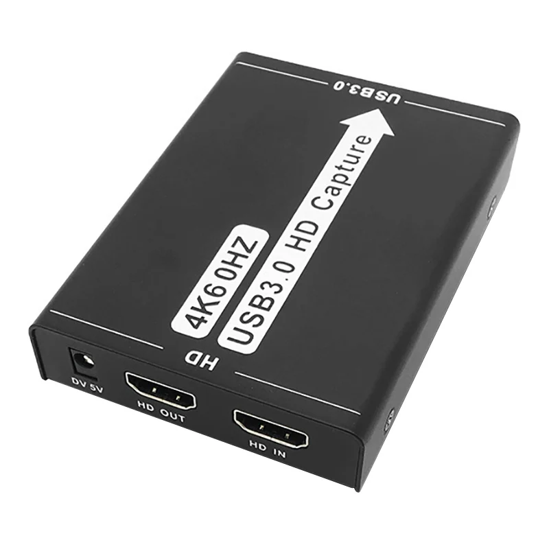 

Карта захвата USB3.0, 4K HDMI на USB-драйвер, микрофон для видеосъемки HD 1080P
