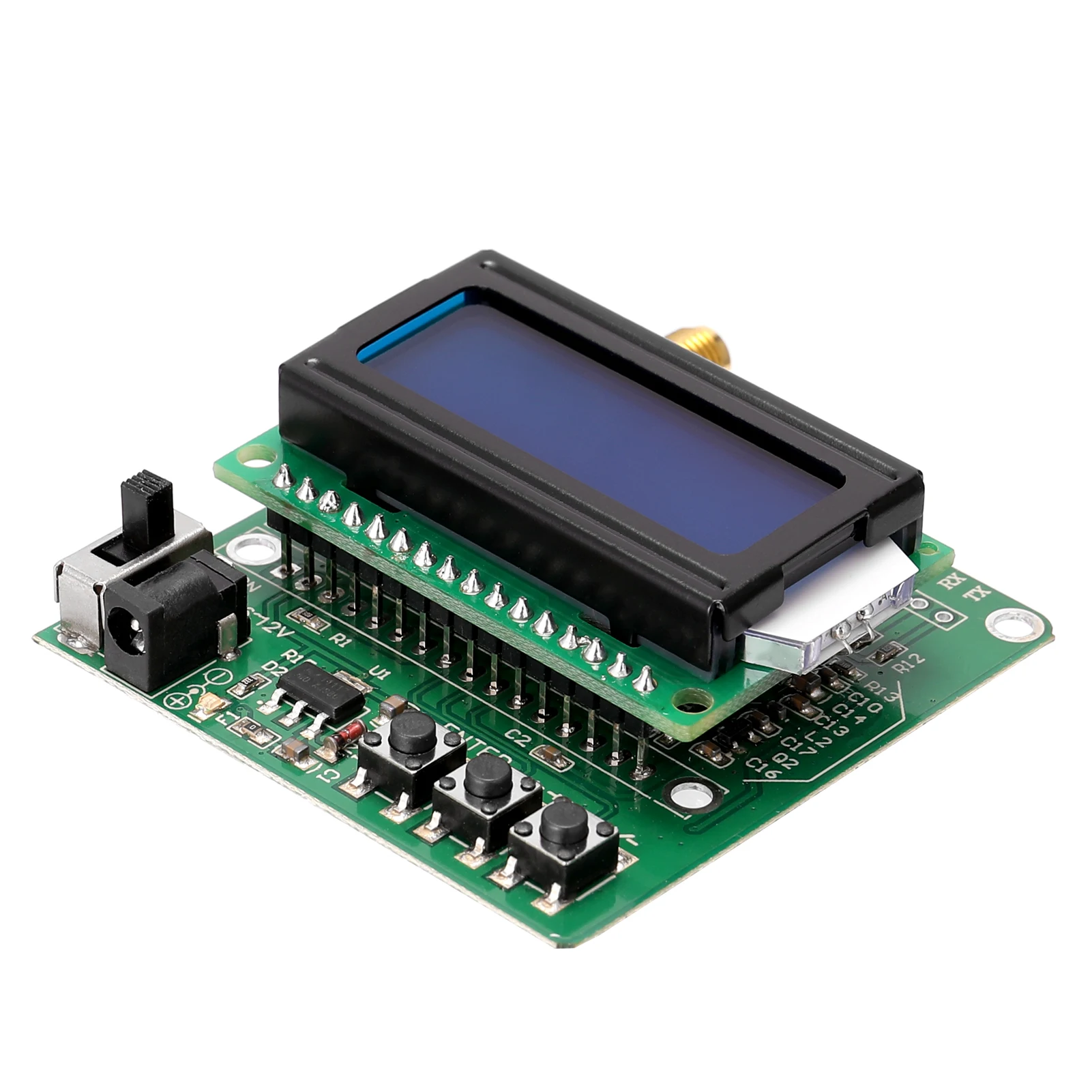 

1M-8G RF Power Meter -5 to -60dBm Measurement-Range Settable Power Attenuation Digital Display Signal Intensity Module