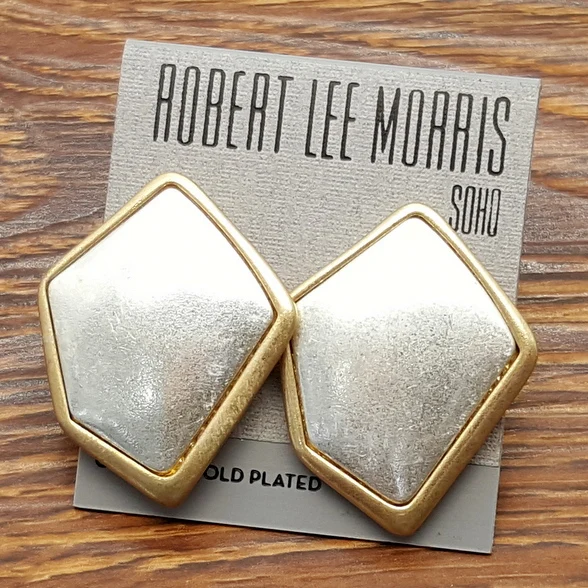 

Irregular Geometry Hip-Hop Punk Rock Style Clip- on Earrings