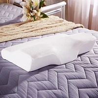 slow rebound memory foam pillow cervical contour pillow for neck pain anti snore side sleepers pillows with washable pillow case