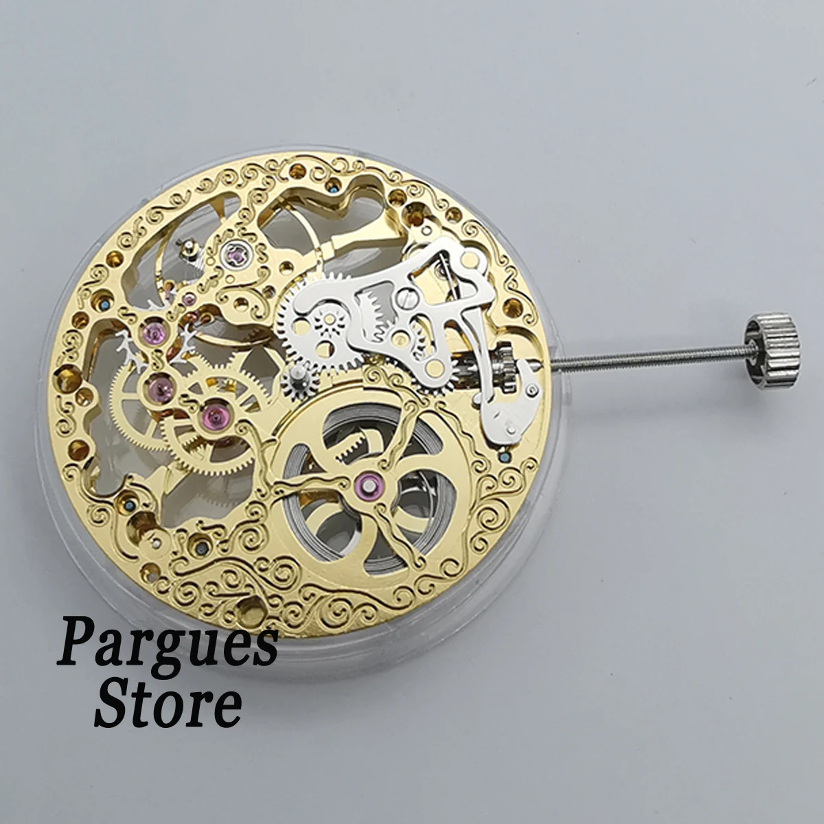 Часы наручные 17 Jewels ST3600 золотистые механические с ручным заводом механизмом 6497