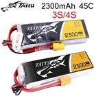 Штекер литий-полимерный аккумулятор Tattu 2300 мА  ч Lipo 3S, 4S11.1V, 14,8 в, 45C, XT60, для FPV-дрона, рамы, радиоуправляемого вертолета, самолета, автомобильные аксессуары
