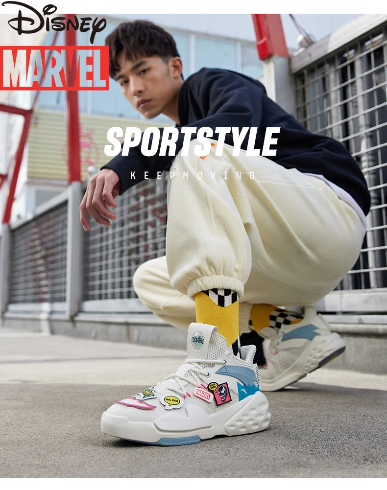 

Avengers Marvel Joint Venom Sneakers Men's Shoes New Limited Edition High-top Trend Casual Sneakers