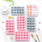 Форма для изготовления кубиков льда в виде ячеек, 15 кубиков, силиконовая форма для льда клубники в форме Микки, с крышками для вечевечерние, виски, напитков