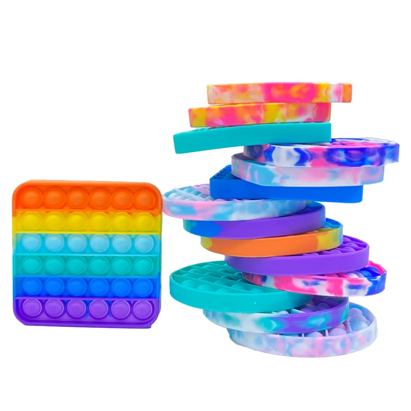 

Push Bubble Sensory Pop It Fidget Toy Box Squishy Figet Stress Reliever Toys Adult Child Funny Anti Stress Popit Reliver Poppit