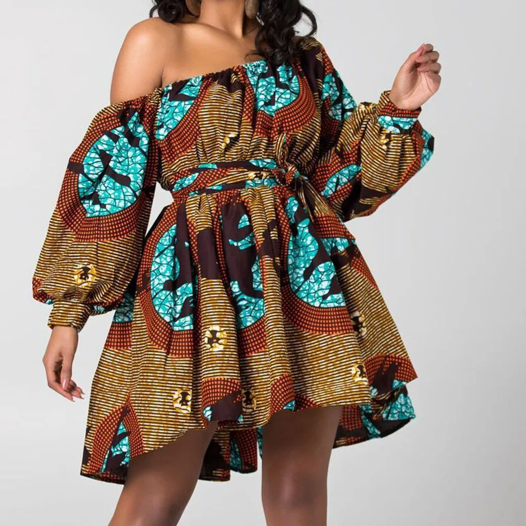 2020 африканские платья для женщин сексуальные вечерние свадьбы размера плюс мини