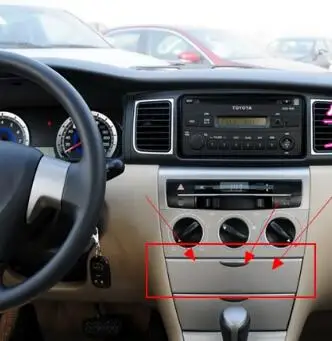 Панель управления приборной панелью для Toyota Corolla 2003 17|Зажигалка| |