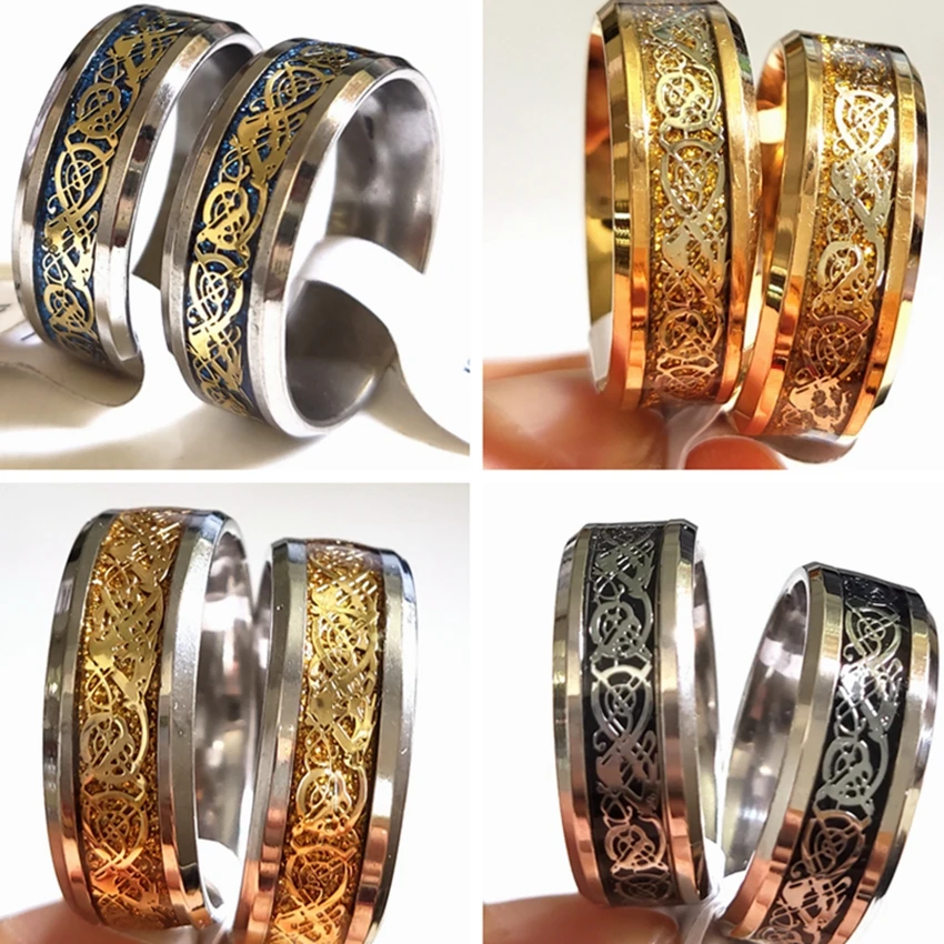 Оптом Лот 50 шт. Топ сочетание кольцо дракона прекрасного качества