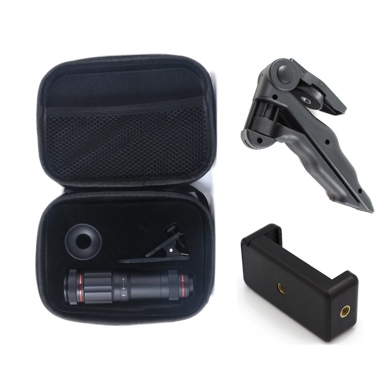 TOKOHANSUN optic phone mobile camera lens 32x telephoto telescope monocular+ selfie tripod for iPhone Huawei all Smartphone | Мобильные