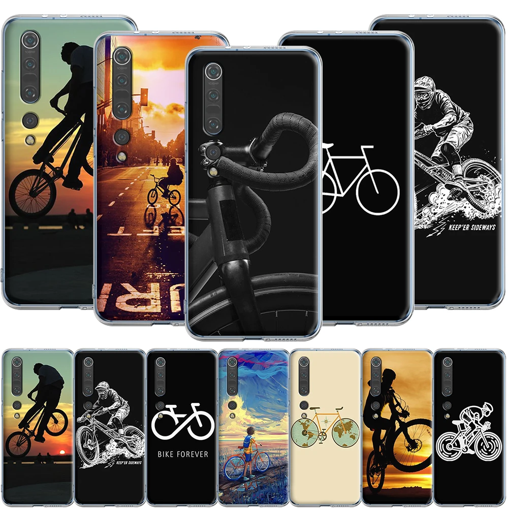 Силиконовый чехол для велосипеда Xiaomi MI Note 10 A3 A2 A1 9T 9 8 6 Max 3 SE Pro Lite Pocophone F1|Бамперы| |