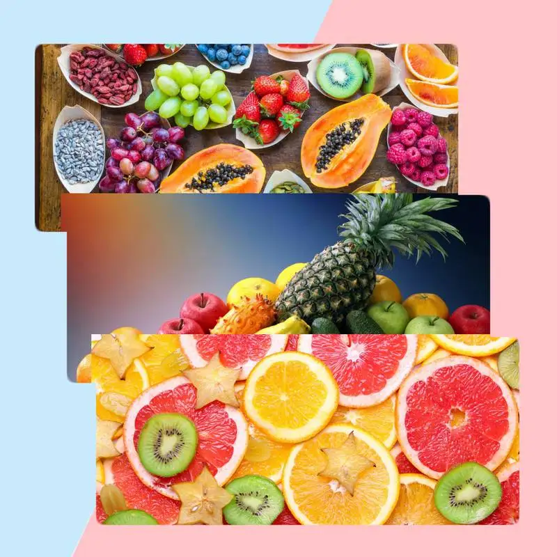 

Мягкий коврик для мыши для офиса, фрукты, размеры X XL, XXL, нескользящая, толщина 2 мм