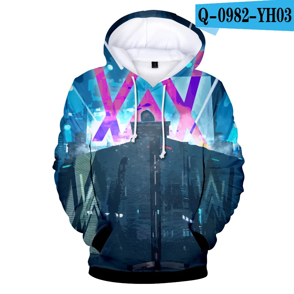 Стиль Alan Walker электронная музыка Tiancai Allen Walker сопутствующие товары осенняя одежда 3D цветная печать Толстовка - Цвет: Бежевый