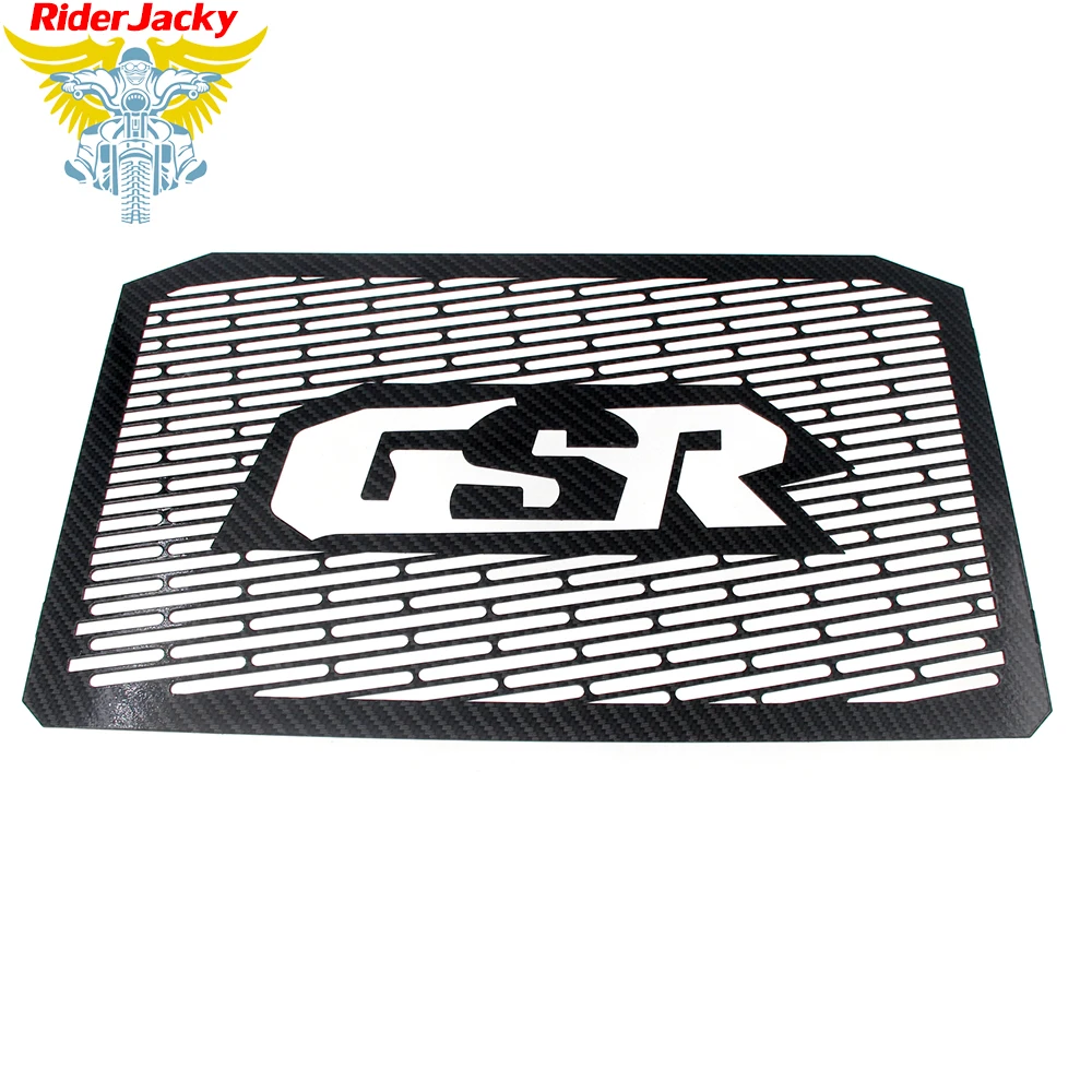 Цветная решетка радиатора из углеродного волокна защитная крышка для SUZUKI GSR600 GSR400