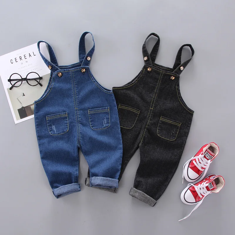 

Baby Boys Girls Overall Pants Spring Autumn Toddler Casual Denim Bib Trousers For Bebe Children Fashion Outfits Clothing 1 2 3 Y
