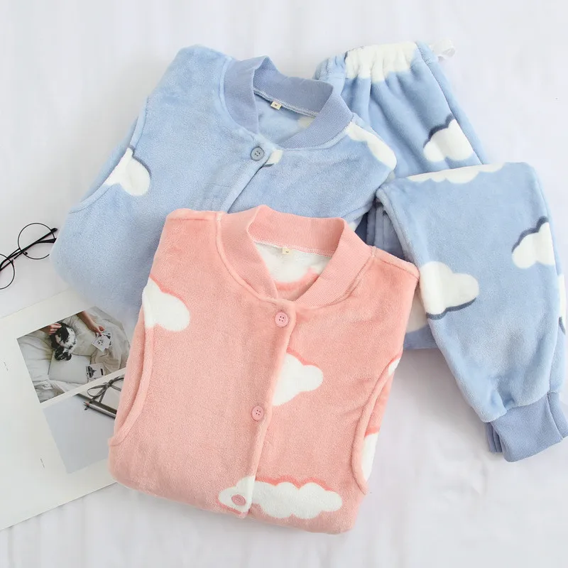 Осенне-зимняя новая Пижама Fdfklak с длинным рукавом для беременных розовая