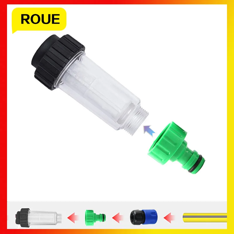 

High pressure cleaner adapter Spray gun Sandblasting gun nozzle Filter G 3/4" Fitting Compatible ,For KarcherK2K3K4K5K6K7