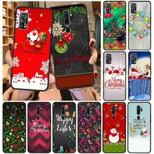 Christmas NEW Year Bag Fundas Case For Oppo A52 A53 Silicone Soft TPU Black Cover For Oppo A9 2020 Luxury Shockproof Shell Coque