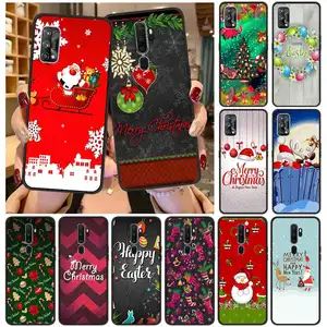 christmas new year bag fundas case for oppo a52 a53 silicone soft tpu black cover for oppo a9 2020 luxury shockproof shell coque free global shipping