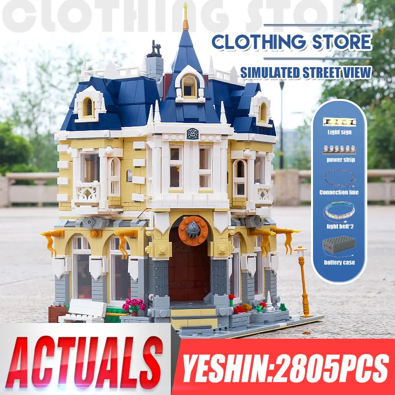 Молд KING 11005 игрушки для строительства улицы магазин костюмов MOC со светодиодными