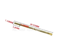 100 pcs rl75 3s round double tube gold plated spring test probe length 30mm needle tube diameter 1 32mm power tool test probe