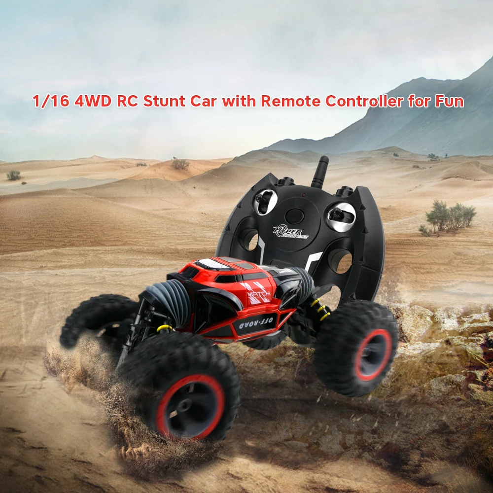 RC каскадер автомобиль 1/16 двухсторонний 4WD с пультом дистанционного управления