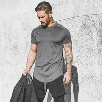 men mesh t shirt gyms clothing mens summer brand tight tops tees homme solid quick dry bodybuilding fitness tshirt