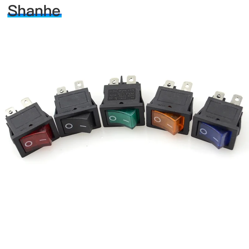 5 шт. клавишный переключатель с подсветкой 4 контакта лампой ВКЛ ВЫКЛ|lamp switch|switch