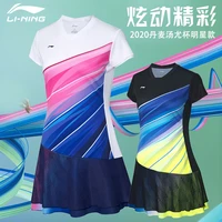 li ning badminton clothing sports team tennis skirt set