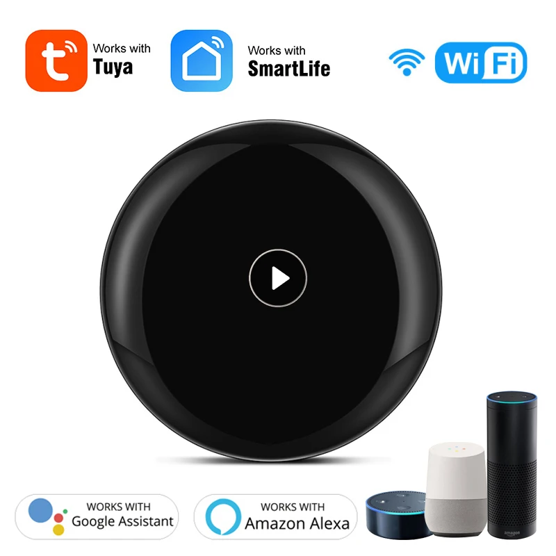 

Универсальный пульт дистанционного управления Tuya с Wi-Fi и ИК-подсветкой